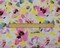 Pink-Yellow-Multi Cotton Floral Printed Broadcloth Woven Fabric By the Yard